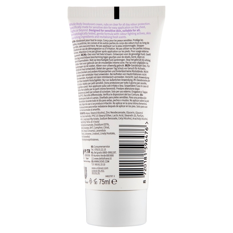 Dove Whole Body Deo Sensitive lavender & camomile scent 75 ml